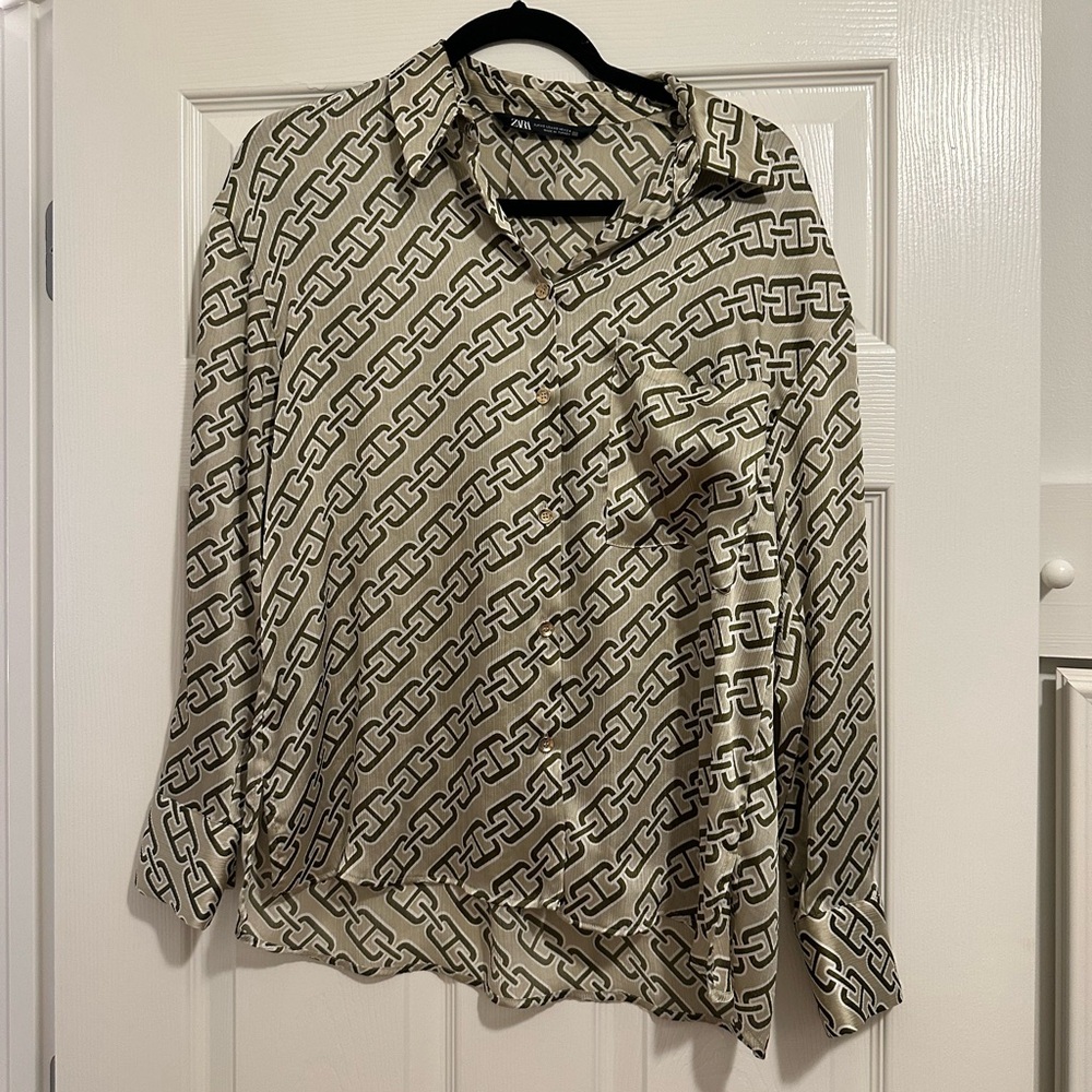Zara Chain Print Shirt